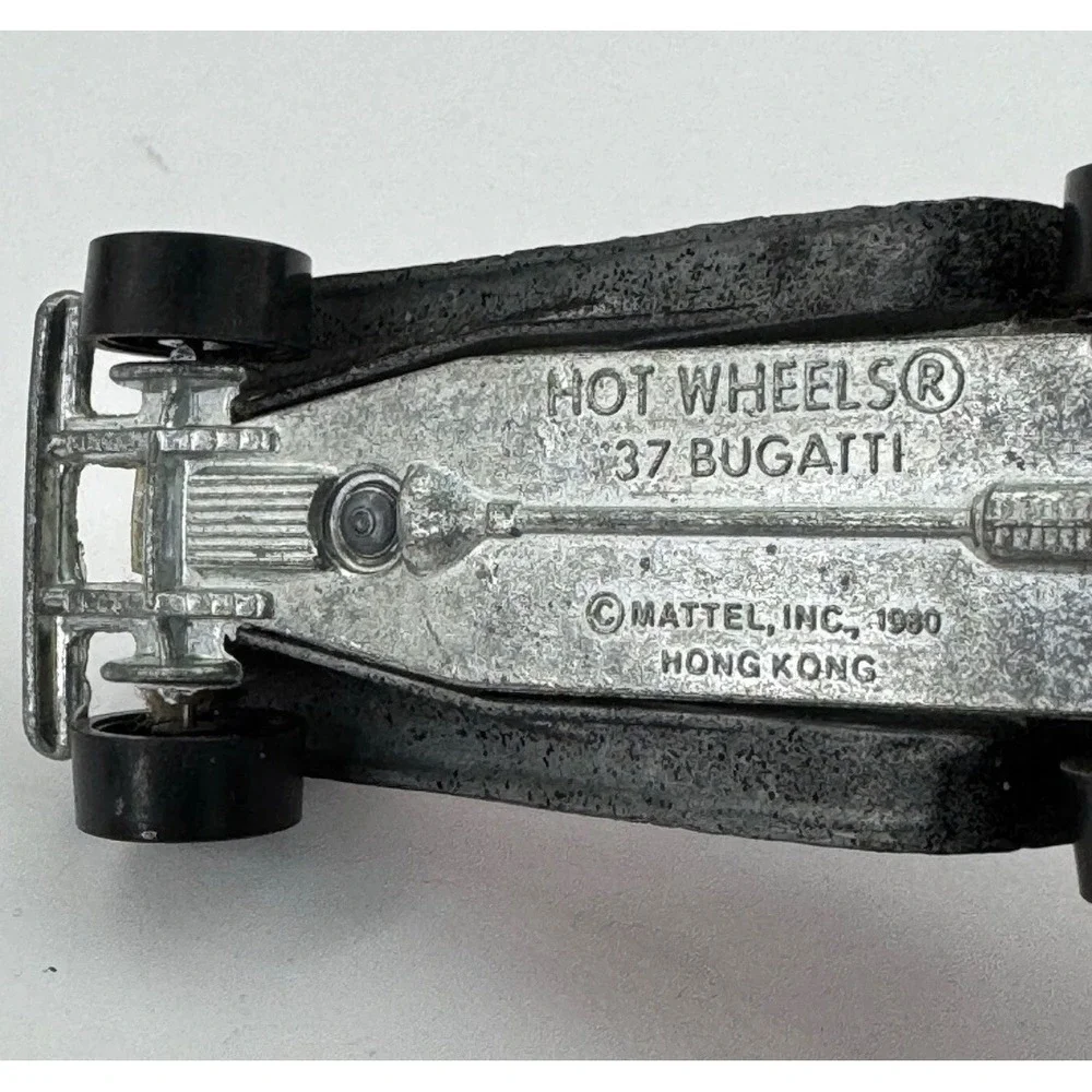 Hot Wheels 1980 81 37 Bugatti‎ Black Red Vintage Diecast Car Hong Kong BW Wheels